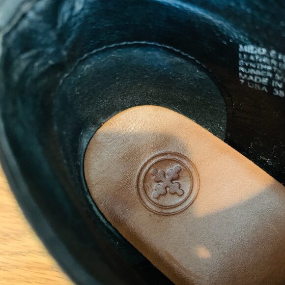 Tory Burch Kira Leather Heeled Ankle Boots in Perfect Black - Size 7  MSRP $398 - Picture 14 of 16